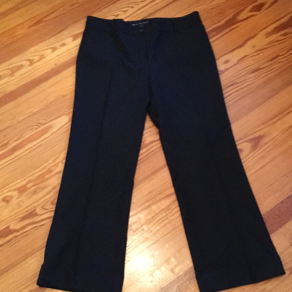 EUC black wool trousers with cuff